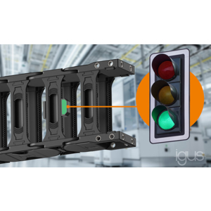 IGUS lance le nouvel indicateur EC.WLC qui affiche la durée de vie des chaînes porte-câbles