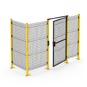 cloison de protection grillagée pour machine et robot