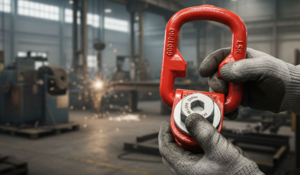 anneau de levage articulé avec un système de vissage breveté