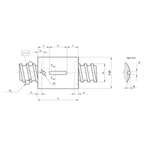 Vis à billes à filet rectifié et écrous