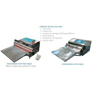 Machine de mise sous vide à buse extérieur