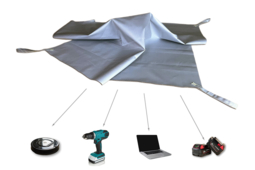 Couverture anti feu pour appareils portatifs avec batteries Lithium  - DIFOPE Ref. COUVAF-B1.5