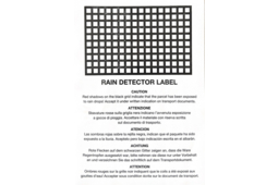 Etiquette indicateur de pluie