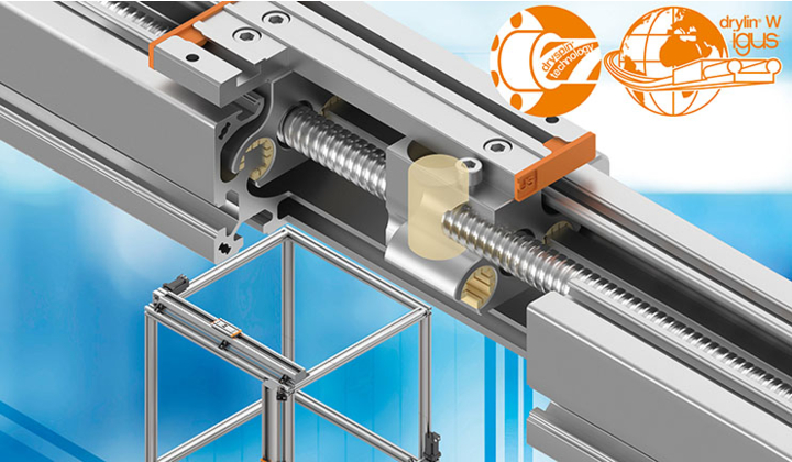 Axe linéaire prêt à monter drylin SLX-8060 avec entraînement à vis