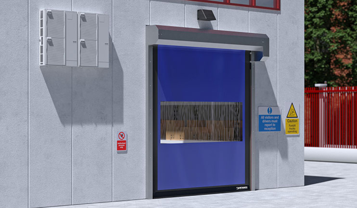 Porte rapide à enroulement pour extérieur Dynaco E-231 EXT