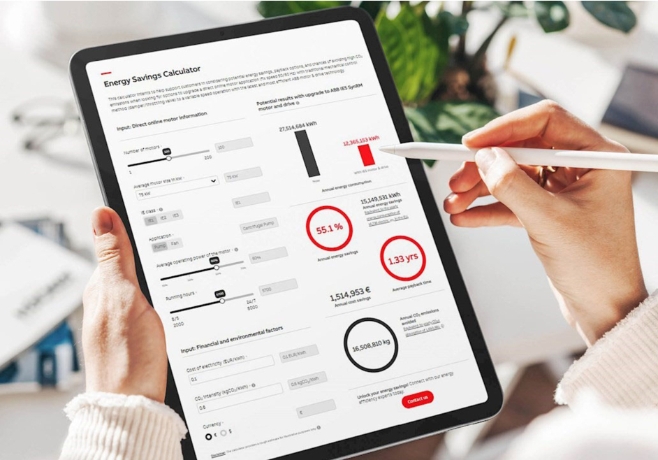 Grâce à un nouveau calculateur en ligne, ABB aide les entreprises à réaliser des économies d'énergie