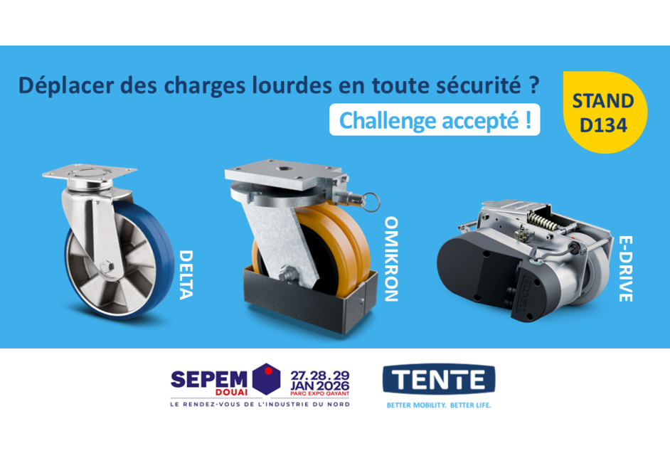 Roues et roulettes industrielles TENTE au SEPEM Douai