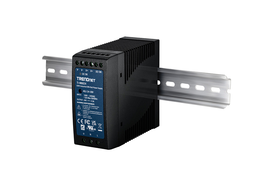 TRENDnet lance une nouvelle alimentation industrielle de 60 W sur rail DIN