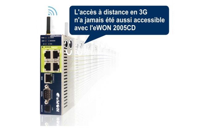 La nouvelle version eWON 2005CD 3G disponible au prix de la version 2G !