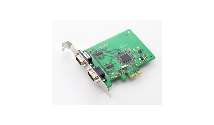 La carte série CP-102E 2 ports RS-232 PCI Express de Moxa