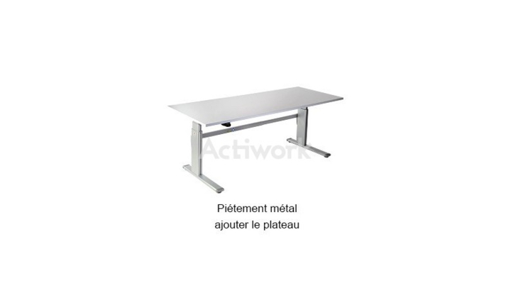 Poste de travail réglable en hauteur - Modèle Droit STANDI