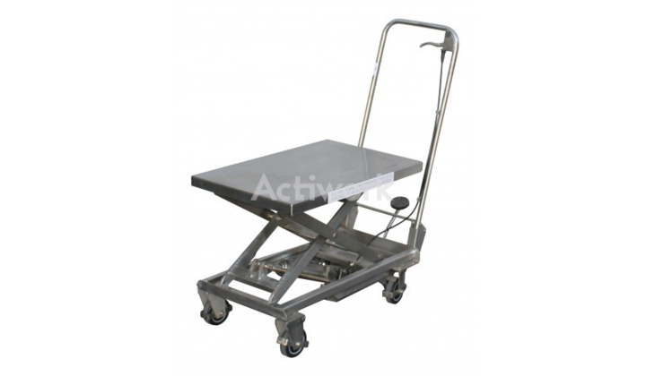 Table élévatrice manuelle semi inox