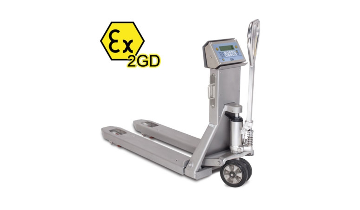 Transpalette peseur inox ATEX zone 1 et 21