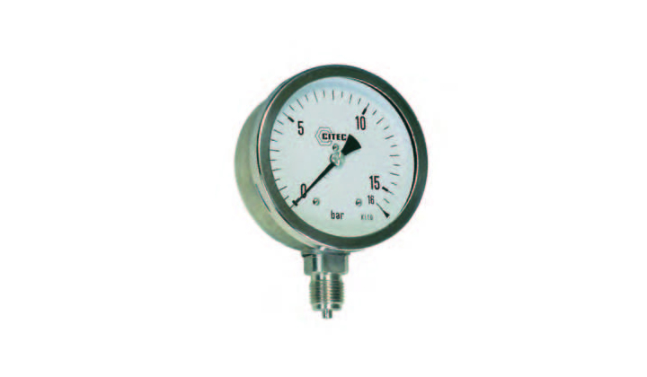 Manomètre tout Inox à sec ou à Bain Citec