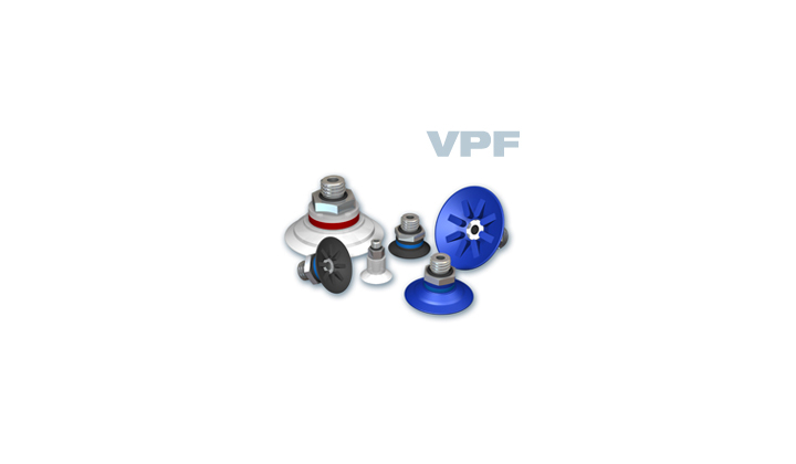 Ventouses plates avec butées série VPF