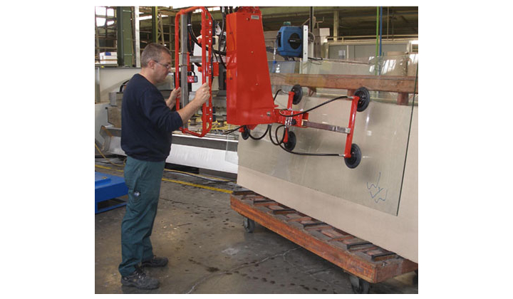 Manipulateur pneumatique Dalmec pour panneaux de verre