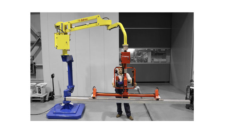 manipulateur pneumatique type «PARTNER EQUO -PE» pour profilés en acier de grandes dimensions.