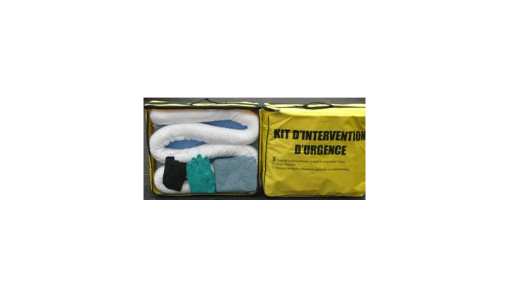 Kit absorbant antipollution pour hydrocarbures 48 litres