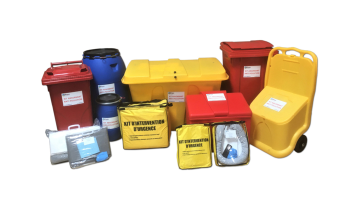 Kit antipollution et Kit absorbant pour hydrocarbures