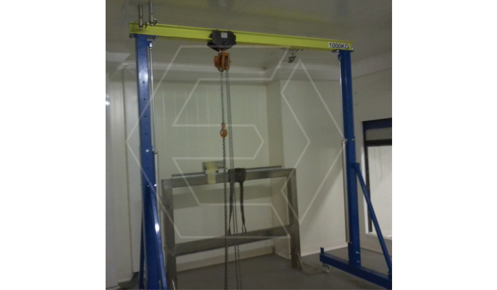 Portique d'atelier 1T avec réglage en hauteur assisté