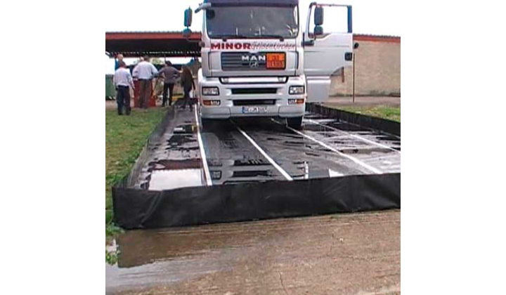 Bac souple PVC pour le dépotage de camion