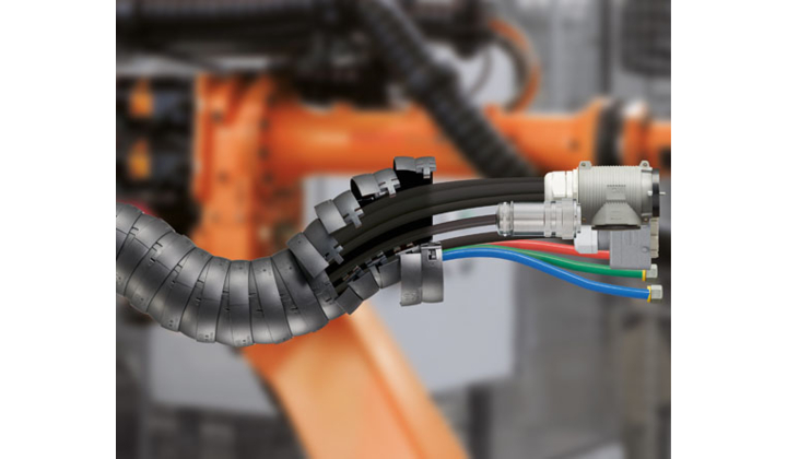 faisceaux de câbles pour robots de soudure
