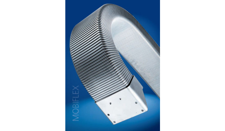 Porte-câble métallique avec bandeau acier souple