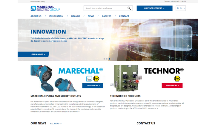 Marechal Electric met en ligne son nouveau site internet