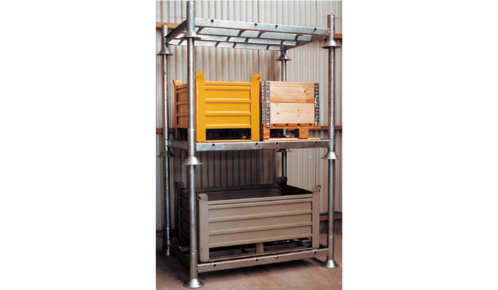 Système de stockage temporaire et mobile Manurack
