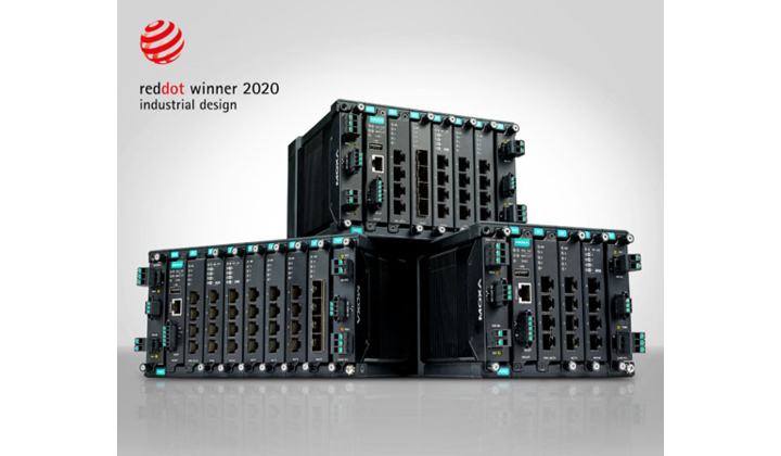 Les commutateurs Ethernet industriels modulaires MDS-G4000 de Moxa primés par Red Dot