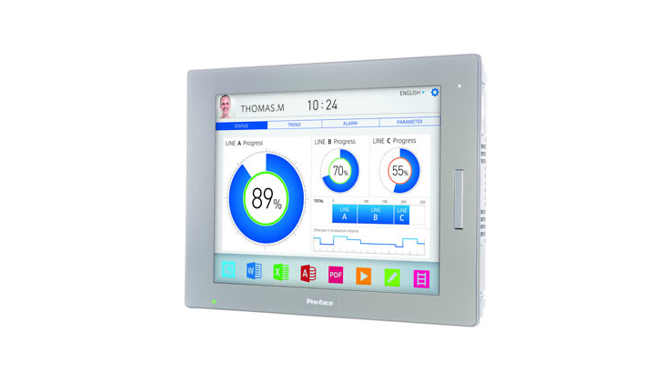 Terminal opérateur SP5000: une IHM tactile modulaire utilisable avec des gants !