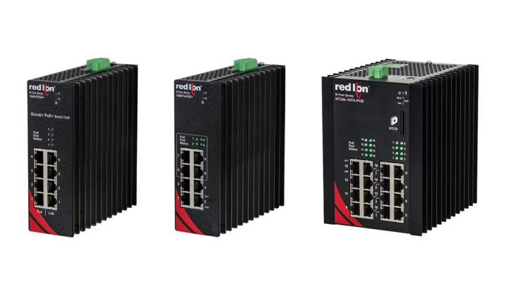 Red Lion dévoile de nouveaux switches PoE+ Gigabit