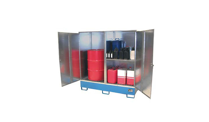 Armoire de stockage extérieur pour produits dangereux