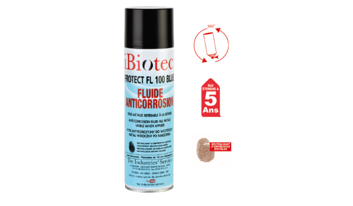 PROTECT FL 100 BLUE. Huile de protection anti corrosion longue durée.
