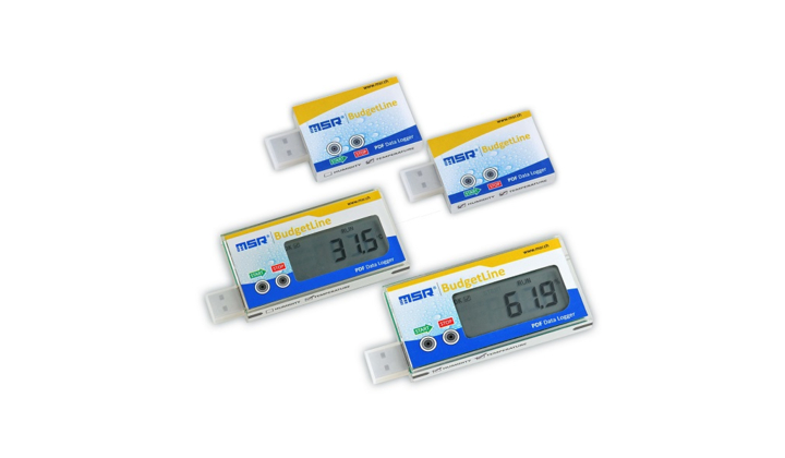 Enregistreur de température USB avec écran et/ou humidité MSR BudgetLine