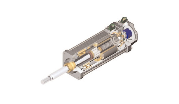 Vérin électrique avec motorisation brushless intégrée