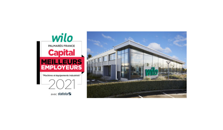 Wilo France intègre le palmarès des 500 meilleurs employeurs de France du magazine Capital