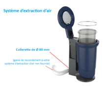 ASPICOLLECT - Collecteur de déchets avec collerette d'extraction - réf. ASPI-EXTRACT - DIFOPE