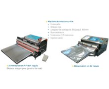 Machine de mise sous vide à buse extérieur