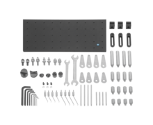 Kit de composants de serrage pour la fixation d’appareils de mesure tridimensionnelle, principe de la colonne