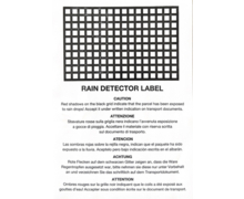 Etiquette indicateur de pluie