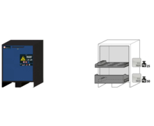 Armoire de sécurité pour le stockage et la rechargedes des batteries lithium-ion