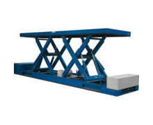 Table élévatrice avec plateau grande longueur