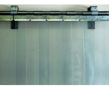 Porte à lanières articulées